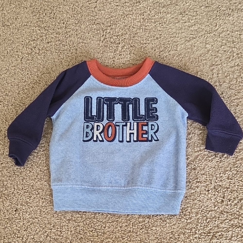 Child of Mine Little Brother Sweatshirt - Blue, Orange, and Navy